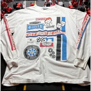 Men’s They Might Be Giants 1990s Concert Tour NASCAR Long Sleeve XL T-Shirt